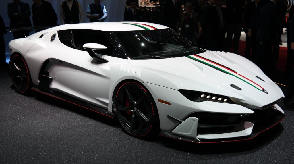 white Zerouno Supercar