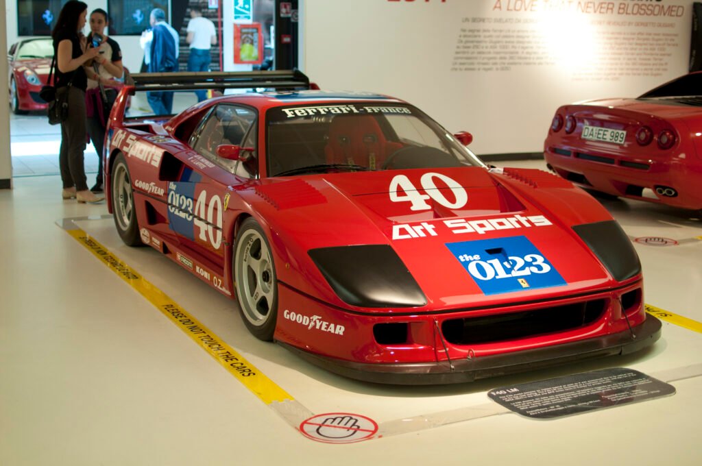 Ferrari F40 LM on display
