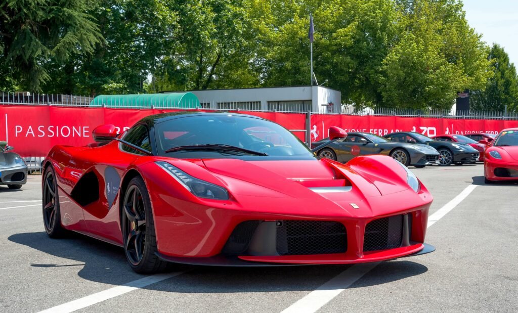 A red Laferrari