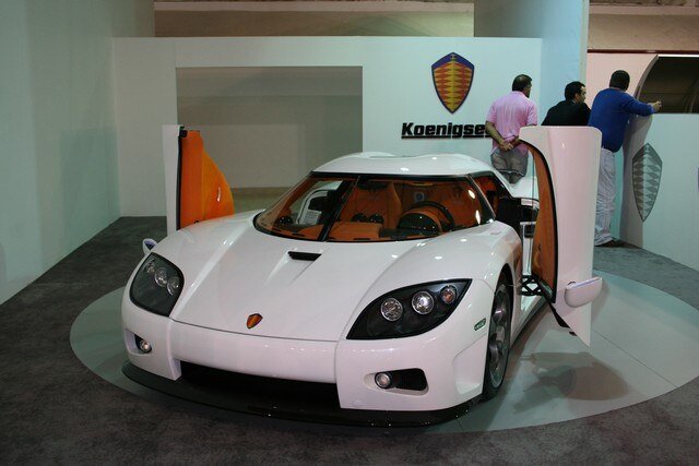 White Koenigsegg ccx