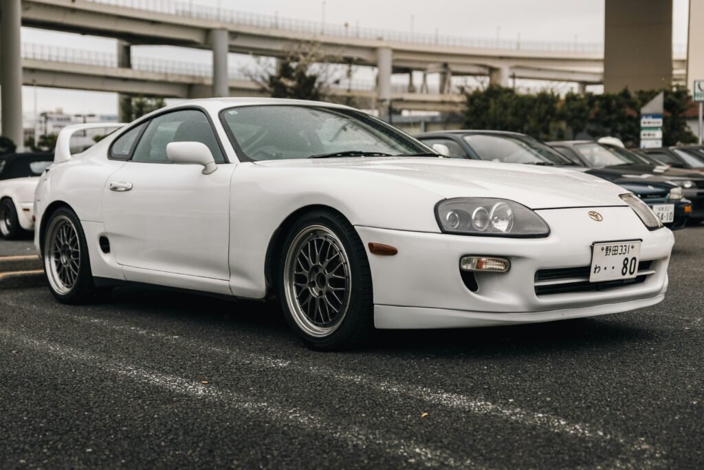 A white toyota mk4 supra