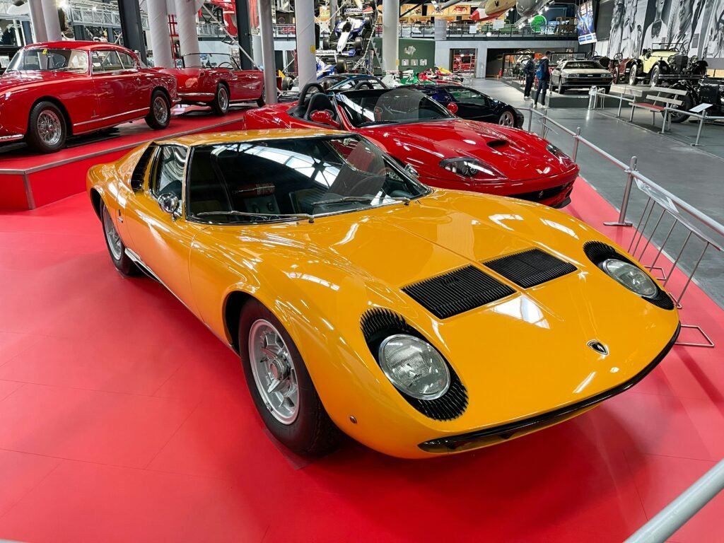 yellow Lamborghini Miura