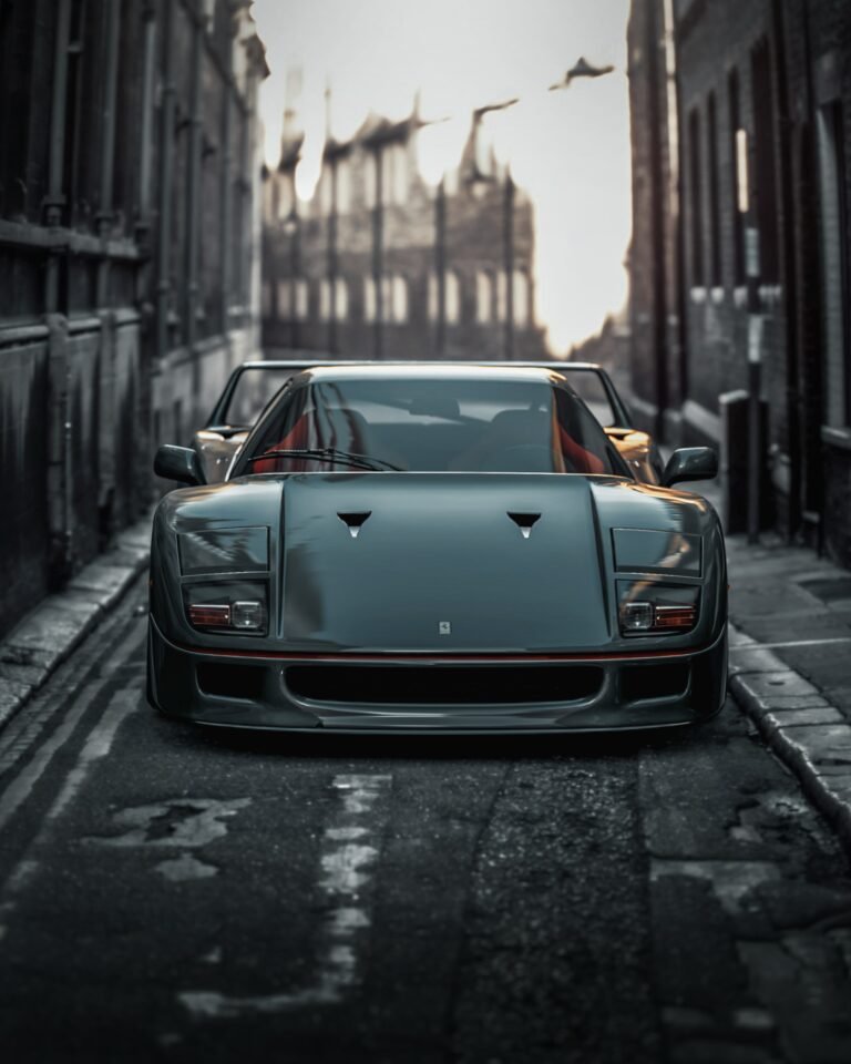 Ferrari F40 in black colour