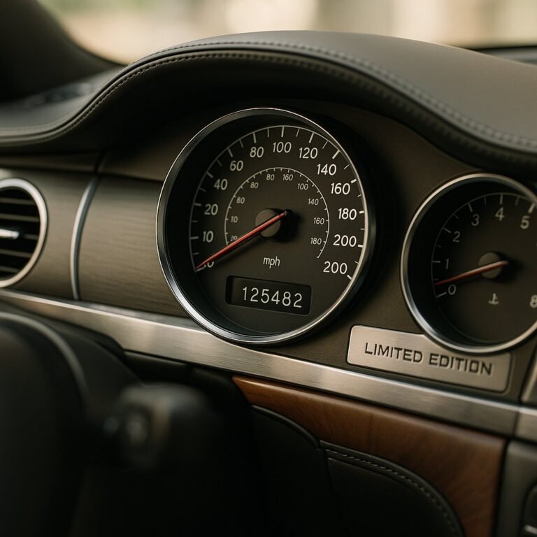 Limited edition car with high mileage