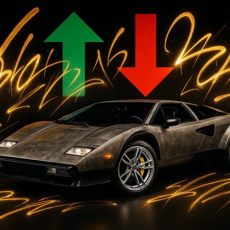 An old lamborghini restomode