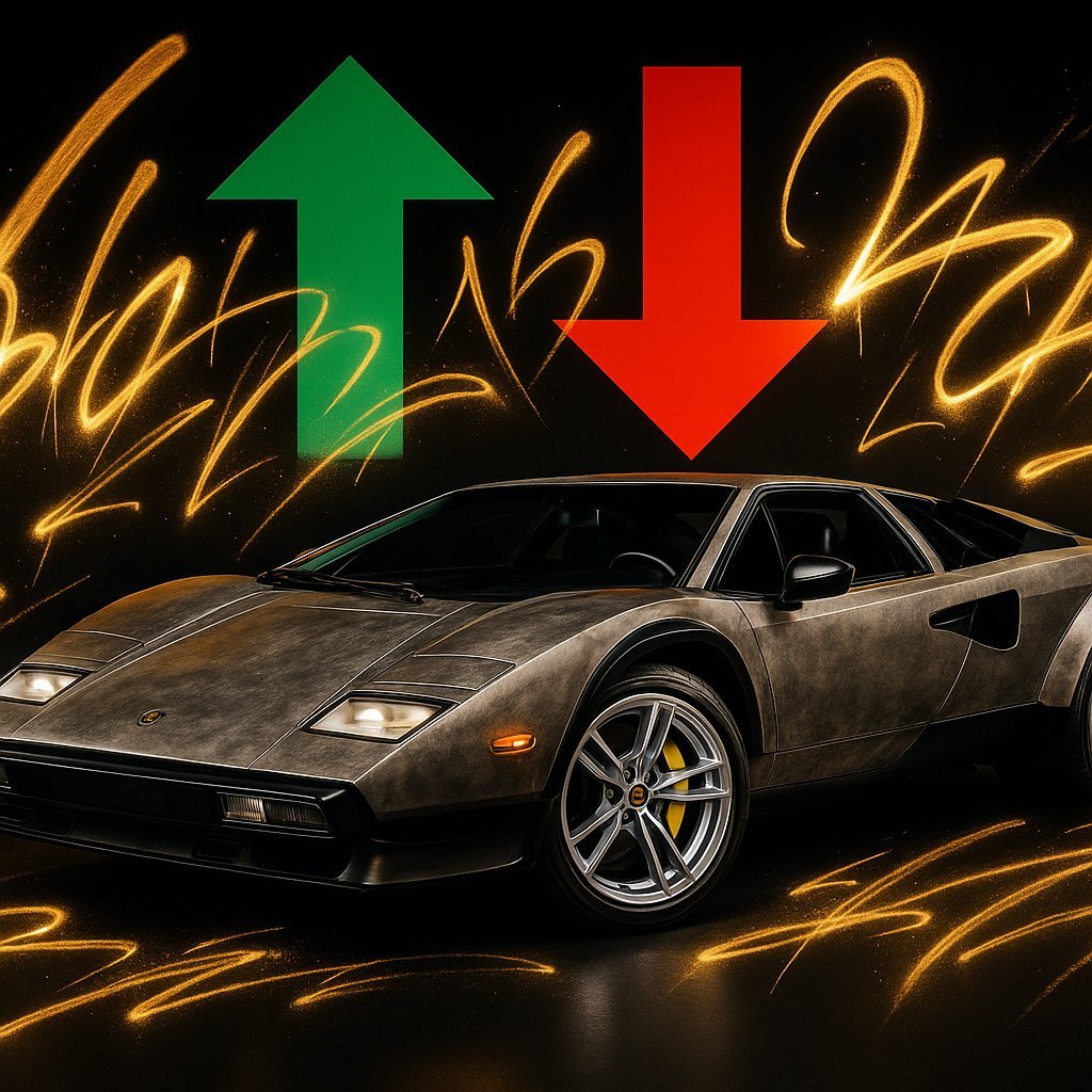 An old lamborghini restomode