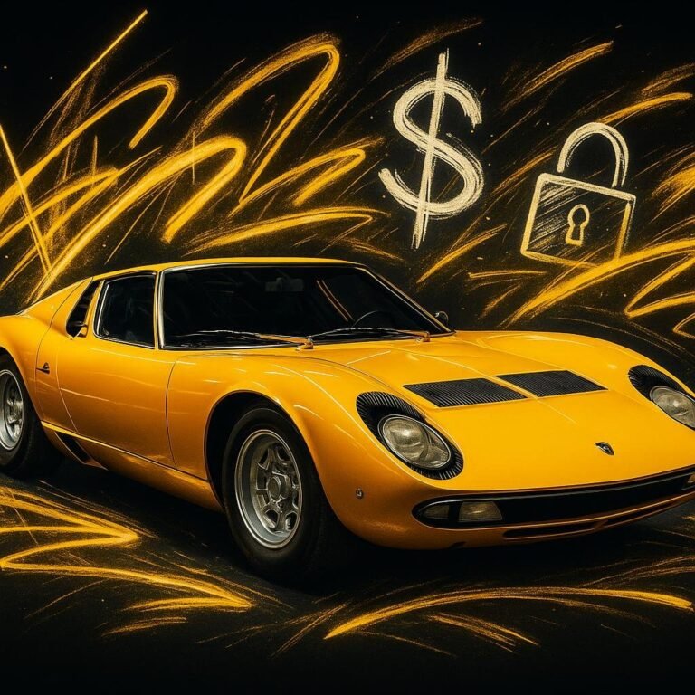 Yellow Lamborghini Miura