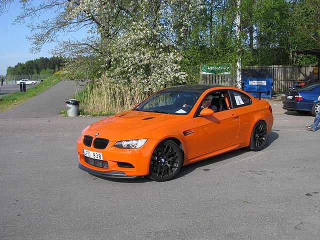 An Orange BMW M3 GTS