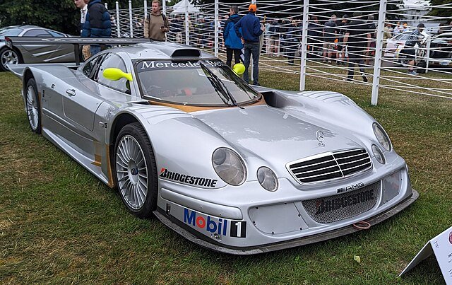 Sliver Mercedes-Benz CLK GTR LM
