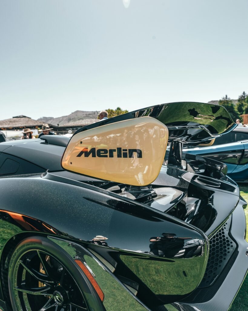 A balck mclaren Senna wing