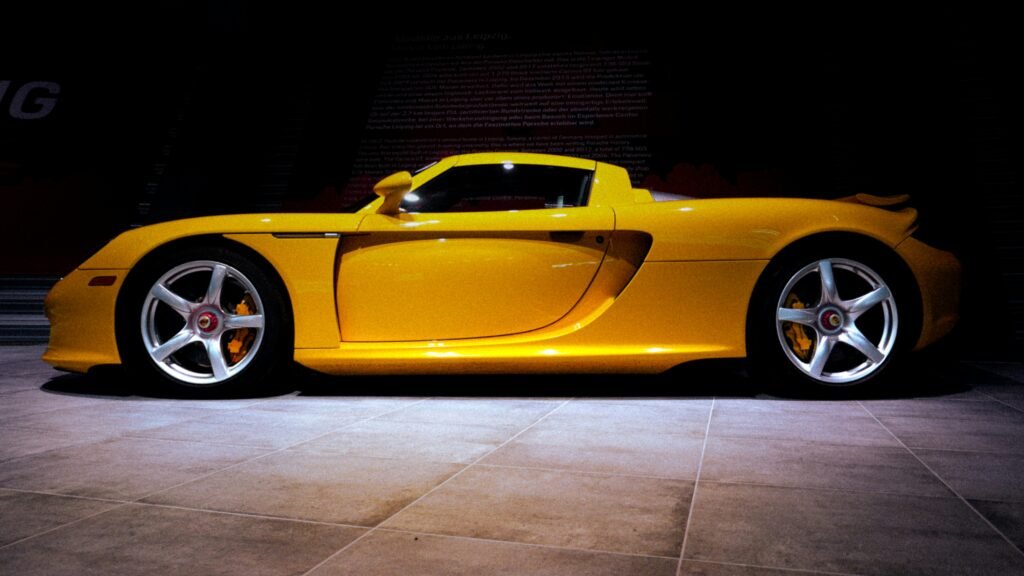 Yellow Porsche Carrera GT