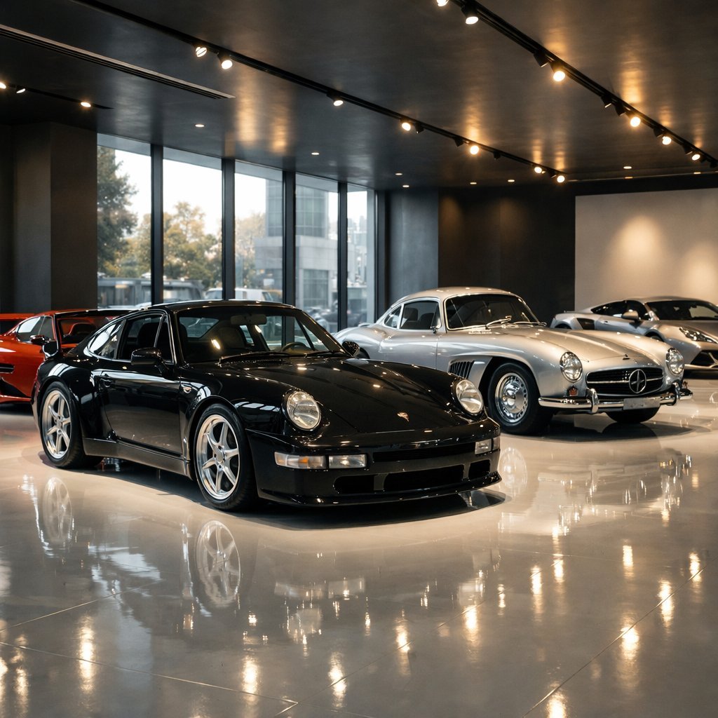 A showroom full of limited edition cars