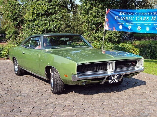 Green 1969 Dodge Charger