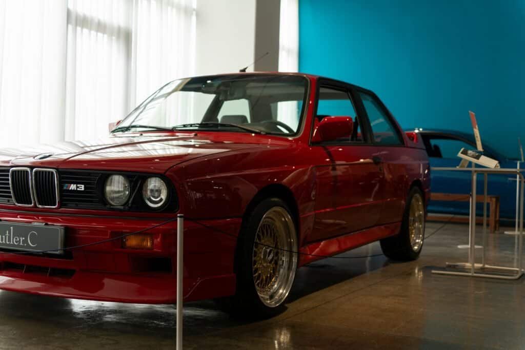 Red BMW E30 M3