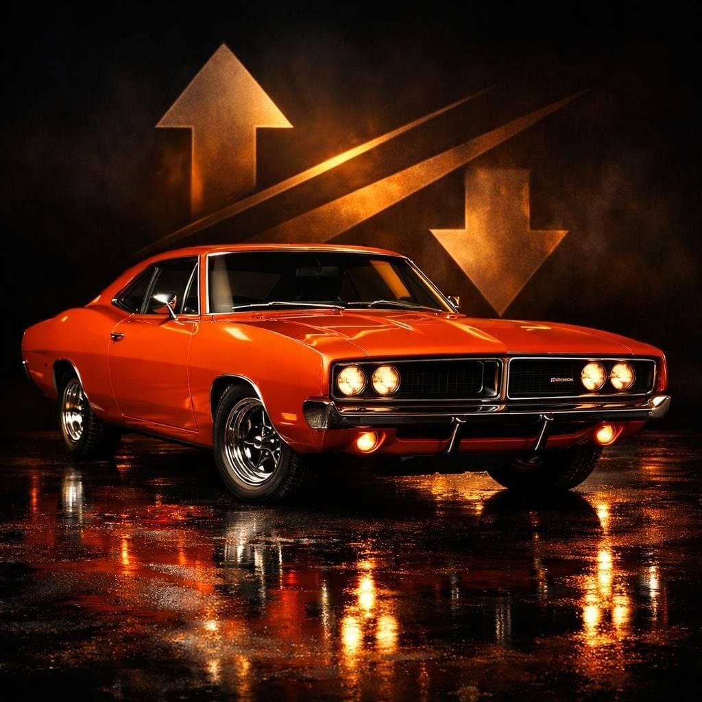 Orange 1969 Dodge Charger